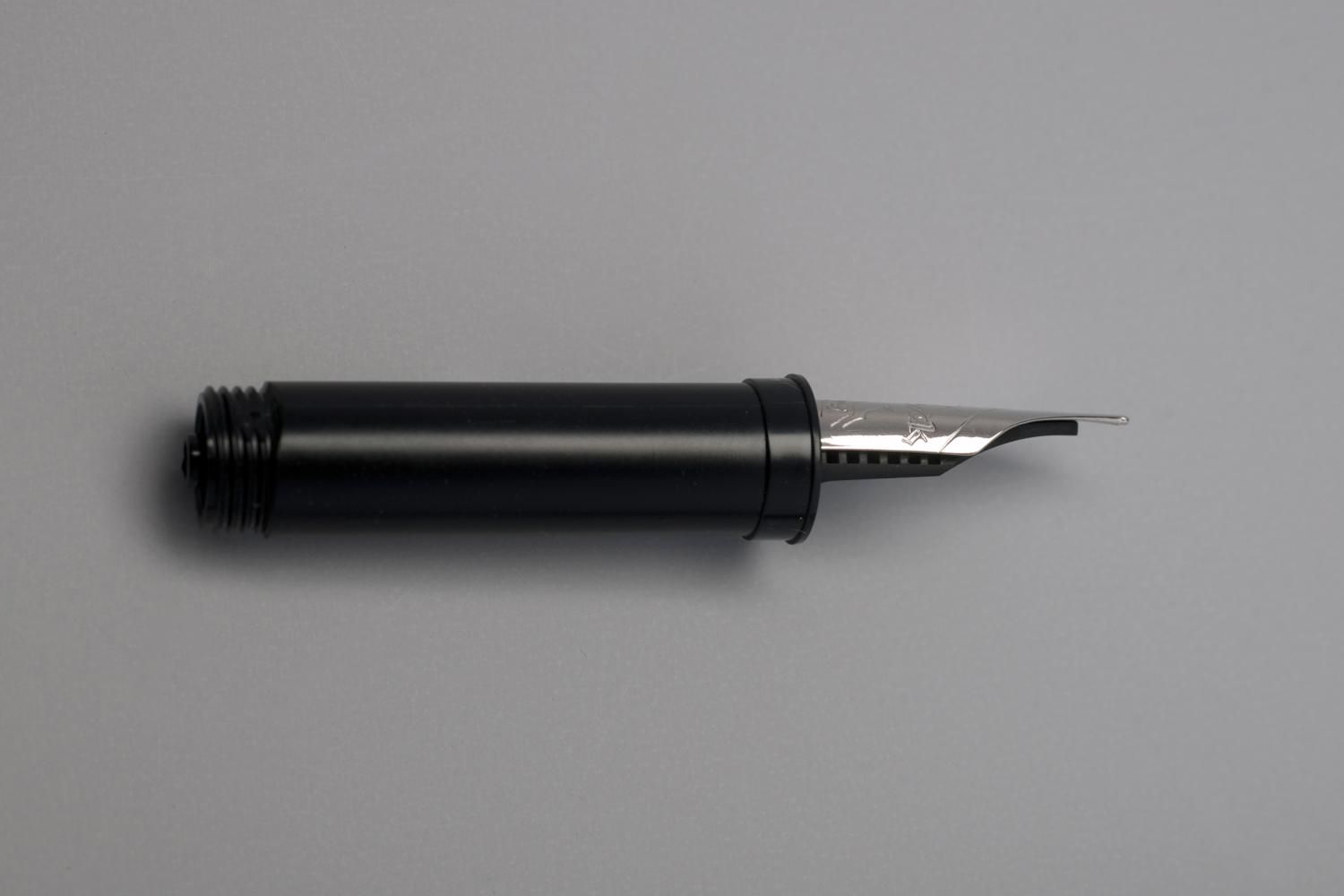 Calligraphy nib, type 060, Triple, stainless steel, side face